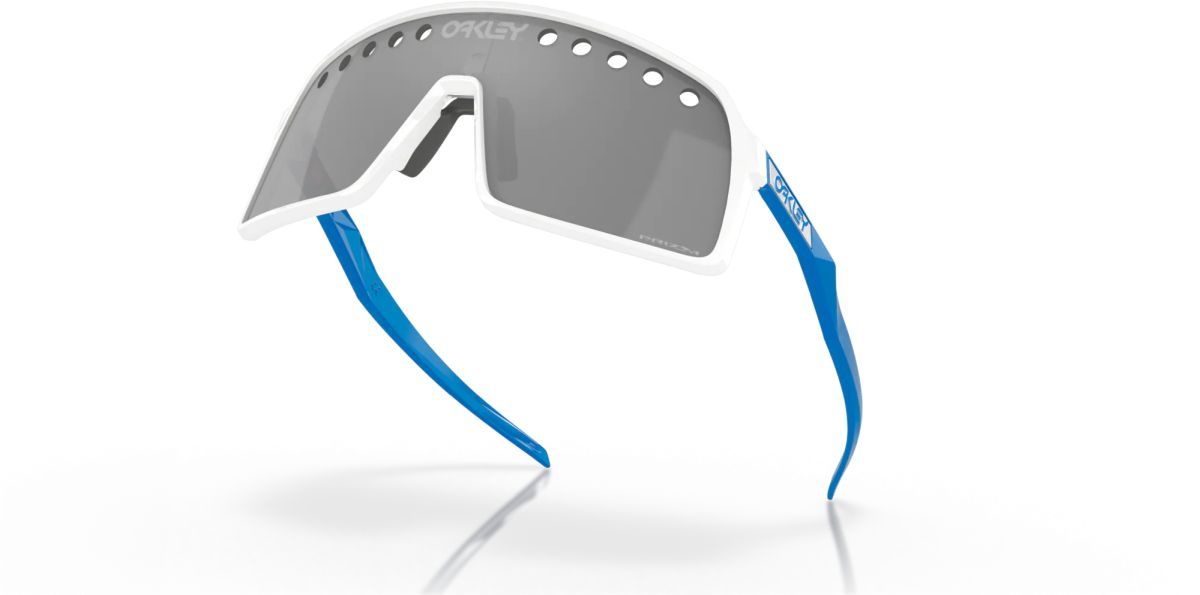 Oakley Sutro Eyeshade Heritage Colors Collection Polished White / PRIZM  Black Brille | e-bikes4you.com
