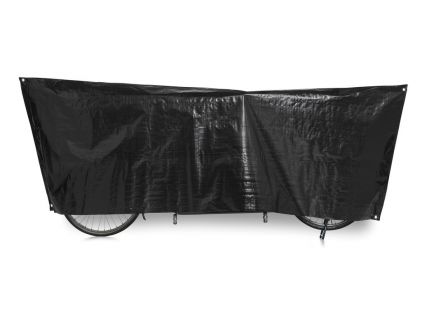 VK Fahrradschutzhülle Tandem 110 x 300cm, schwarz, inklusive Ösen