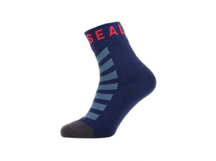 Socken SealSkinz Warm Weather Ankle navy/grau/rot, Gr. S (36-38), unisex