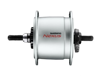 Shimano Nabendynamo Nexus DH-C6000-3R 3 Watt für Rollenbremse, 36 Loch, Mutterntyp, Silb