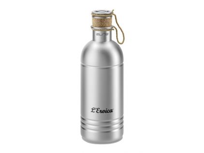 Elite Trinkflasche L'Eroica 600ml, Aluminium, Kork, Durchmesser 74mm