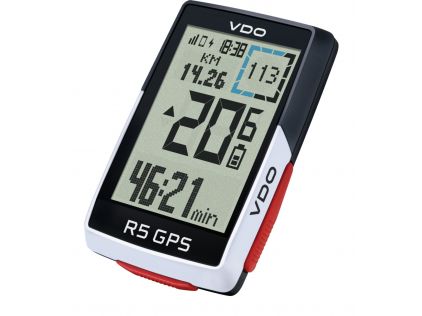 VDO Fahrradtacho R5 GPS Full Sensor 34+ Funktionen, inkl Tritt- & Herzfrequenz Sensoren