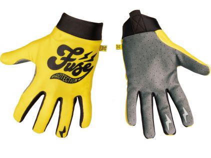 Fuse Protection Omega Handschuhe Cafe M / gelb-schwarz