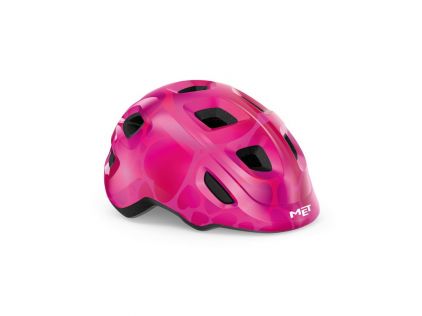 Fahrradhelm Met Hooray pink Herze,glänzend Gr.S (52-55)        