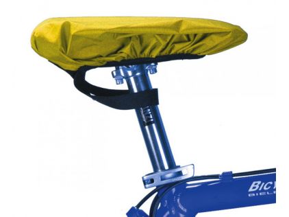 Regenschutzhaube für Fahrradsättel signalgelb, Kunststoff