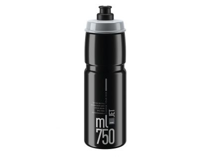 Elite Trinkflasche Jet 750ml, schwarz/grau, Polyethylen        