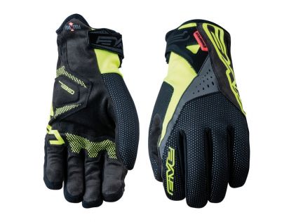 Handschuh Five Gloves Winter WP Warm schwarz/gelb fluo, Gr. S / 8, Unisex    