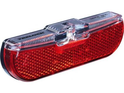 LED-Dynamo-Rücklicht Trelock Duo Flat, LS 613, 50mm, schwarz mit Standlicht