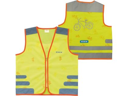 Sicherheitsweste Wowow Nutty Jacket für Kinder gelb mit Refl.-Streifen Gr.XS