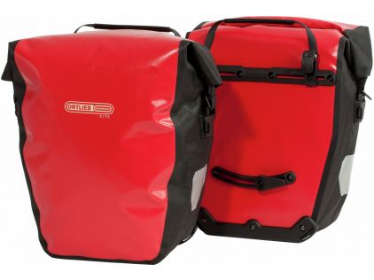 Ortlieb F5001 Back-Roller City QL1 Packtaschenset 2x 20 l, rot/schwarz