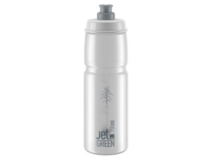Elite Trinkflasche Jet Green 750ml, klar/grau, Biokunststoff         