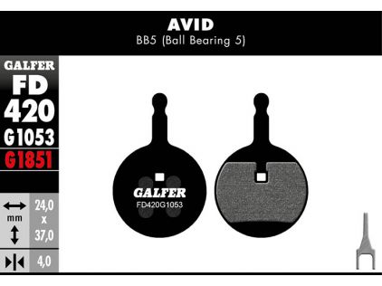 Galfer Bremsbelag Standard, Avid - BB5 (Ball Bearing 5)