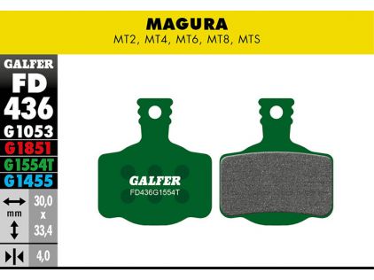 Galfer Bremsbelag Pro, Magura – MT2, MT4, MT6, MT8, MTS, H11