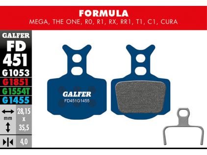 Galfer Bremsbelag Road Formula R - Mega, The One, R0. R1, RX, RR1, T1, C1